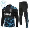 SSC Napoli Trenings Collegegenser 2024-25 Kvart-Zip Navy - Barn